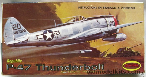 Aurora 1/88 Republic P-47 Thunderbolt - Canda Issue, 286-49 plastic model kit